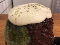 抹茶生乳かき氷-WONDER ICE 萬得冰田(建設路总店)