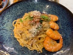 芝士蘑菇鲜虾意大利面-BE BRIGHT KITCHEN(正佳广场店)