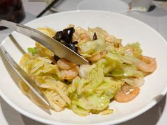 铁板虾仁大头菜-开海·红岛海鲜虾水饺(石老人店)