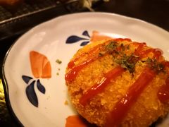 芝士炸土豆饼-金龙咖喱
