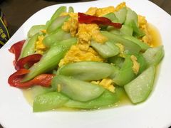 丝瓜炒土鸡蛋-吕四港大酒店-餐厅