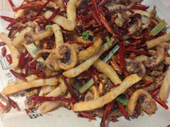 干煸鱿鱼须-倍儿美海鲜大排挡·非遗海鲜蒸饺(洋货店)
