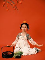 -后宫·古装汉服京剧儿童亲子全家福摄影