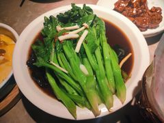 白灼菌菇菜心-新白鹿餐厅(金鹰新街口店)
