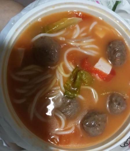 五谷渔粉(元岗店)-"在元岗村公交站附近,味道一般般,另外打包.