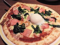 温泉蛋肉酱薄底披萨-萨莉亚意式餐厅(杭州西溪龙湖天街店)