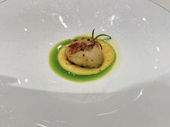 香煎澳带佐洋葱香草油-古点料理