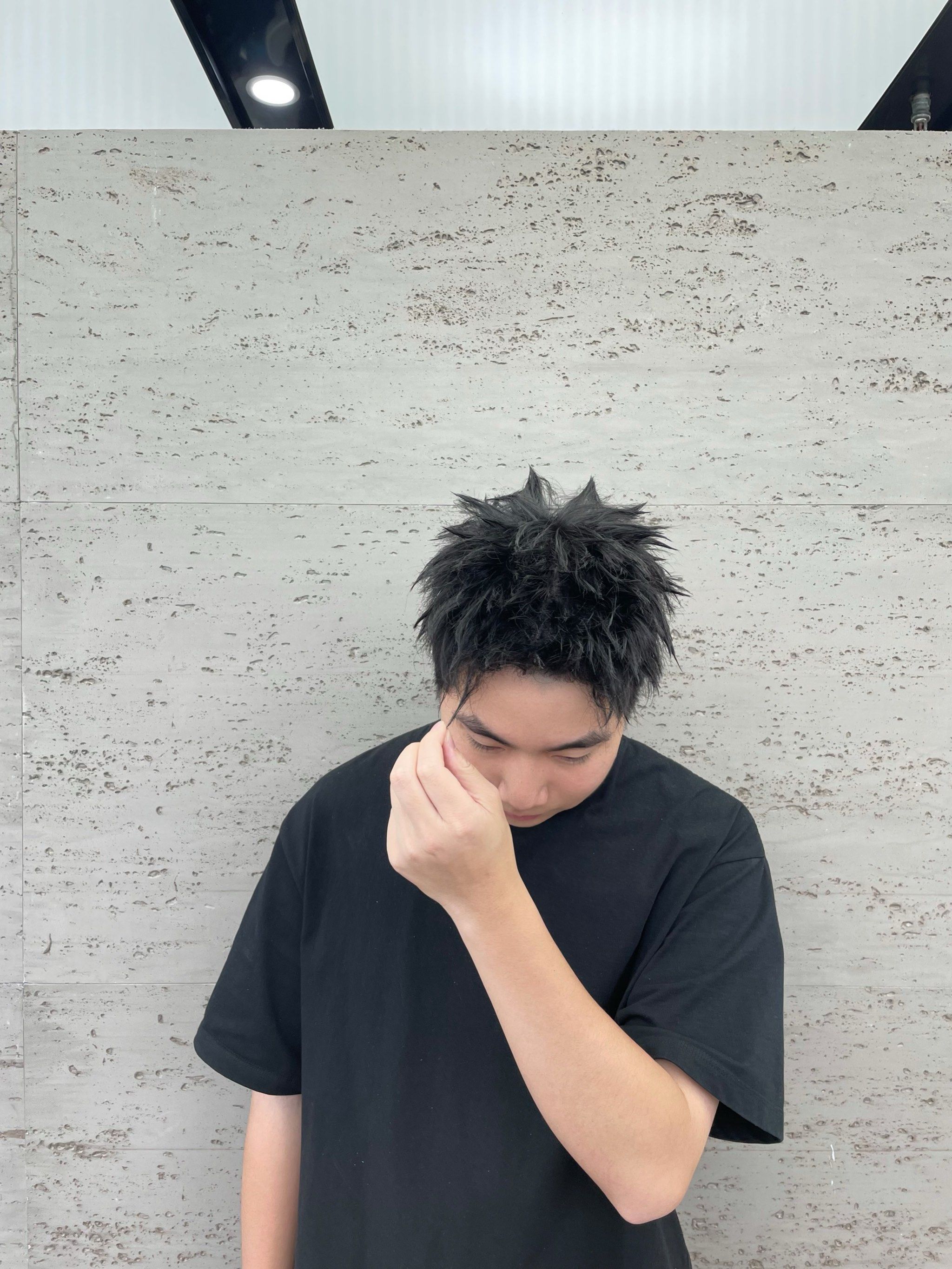 清爽前刺易打理 干净立体闲气质兄弟们#男士发型 #男生发型设计 #今日