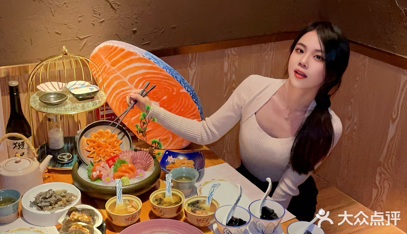 广州融合菜真是卧虎藏龙🍣新疆三文鱼🐟正❗️