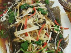 清蒸偏口鱼-烁佳海鲜大馅饺子
