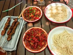 辣皮子肉拌面-托克逊老四号餐厅