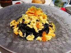 蛤蜊蟹肉鱼子酱海胆墨鱼面-L'Arome芳芳法国餐厅(仙林金鹰店)
