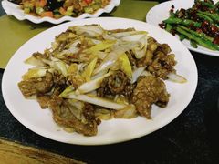 葱爆羊肉-清真宏玉祥黄门脸餐厅(华荫东里店)
