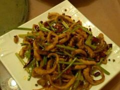 干煸鱿鱼须-大眼锅贴水饺(河东店)