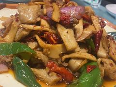 阿魏菇炒牛肚-买福记大盘鸡新疆菜