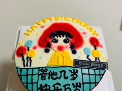 来图手绘蛋糕定制-锦时动物奶油蛋糕(茂业东方时代店)