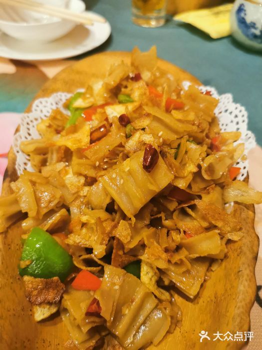 一盏明灯全素斋-土豆片栲栳栳-菜-土豆片栲栳栳图片-五台县美食-大众