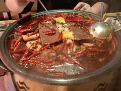 毛血旺烤鱼-探鱼·鲜青椒爽麻烤鱼(广州花都来又来店)