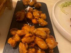 雪花糖醋里脊-绿茶餐厅(西单老佛爷店)