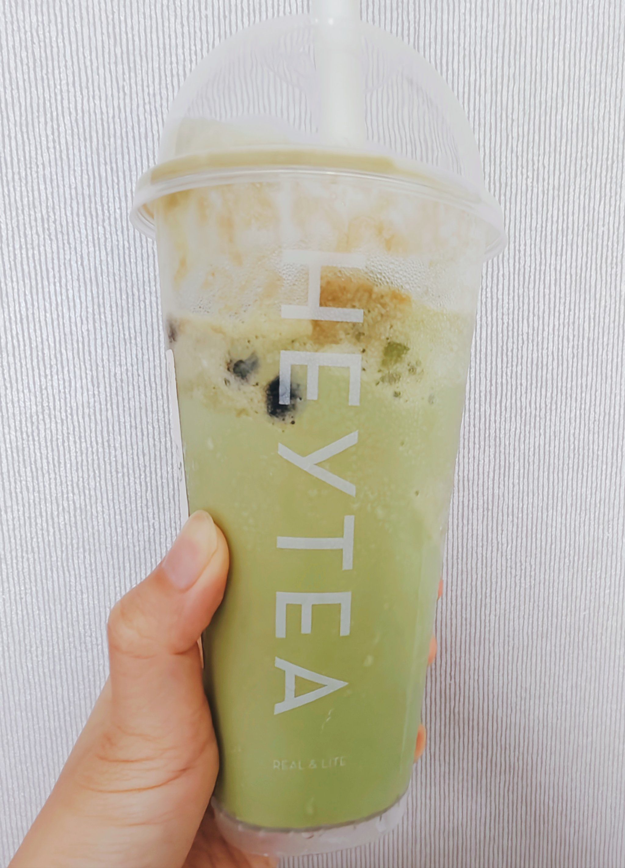 超多肉黄桃芒&抹茶波波冰|喜茶