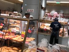 面包甜点陈列柜-山崎面包(静安久光店)