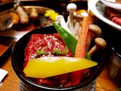 特选壶渍带骨牛排-炎蔵牛舌烤肉