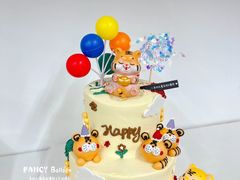 -卡比儿童蛋糕·心意定制·低脂零卡糖动物奶油FancyBALLOON(滨海店)