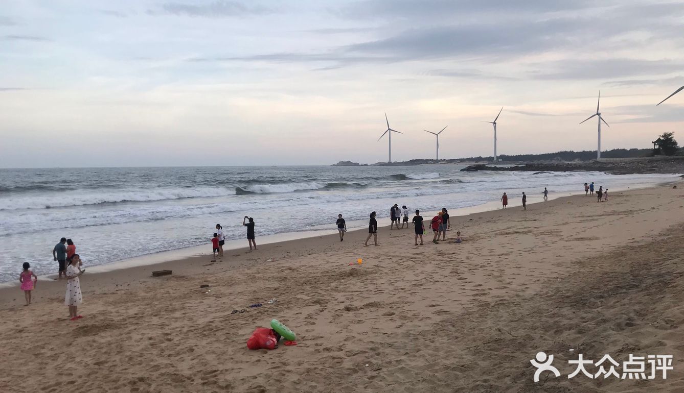 晋江龙湖石圳海滩的一道美丽风景