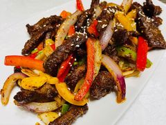 孜然飘香牛柳-臻宝中餐厅·大连菜·海鲜·融合菜(大连一方城堡豪华精选酒店)