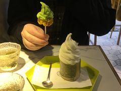 桂花抹茶冰淇淋-茶是一枝花泡茶店