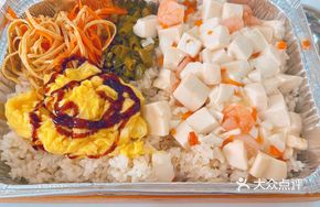 Shrimp Tofu Sliding Egg Rice