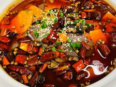 有鸡汤的毛血旺-渝悦情·新派川菜(建国门店)