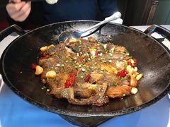 锅焗碟鱼头-开海·红岛海鲜虾水饺(石老人店)