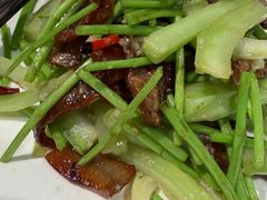 菜梗炒马步鱼干-黑明餐厅(白鹭洲店)