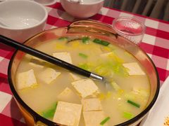 鸡汤小白菜煮榆林豆腐-西贝(上海中心店)