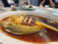 花雕蒸大黄鱼-西湖春天•老字号杭州菜(百汇店)
