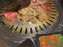 铁板辣炒五花肉-炽城·烤肉名家(鸿达中央广场店)