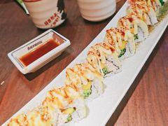鲜切芒果芝士卷寿司-小川洋风料理(深圳首店)