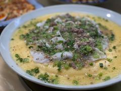 鲈鱼蒸蛋-洪霞餐馆