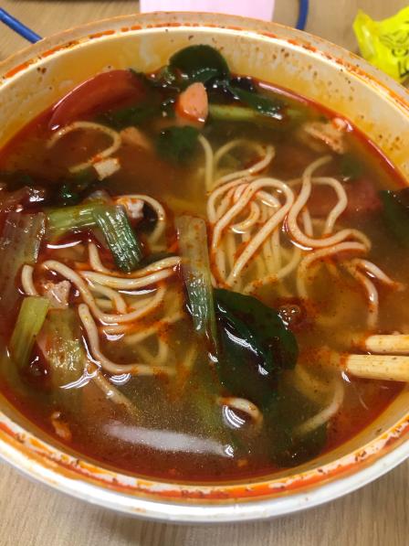 点的外卖丝毫没有影响面条的口感好吃