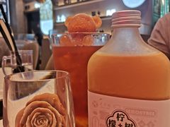 冠军玫瑰冰奶茶-柠檬树茶餐厅(海雅缤纷城店)