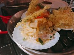 炙烤元贝风干火腿面-wann lounge 低温慢煮牛排·清吧