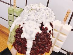 抹茶生乳かき氷-WONDER ICE 萬得冰田(建設路总店)
