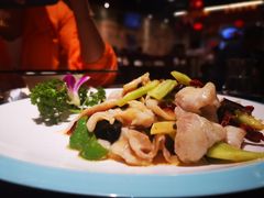 炒黑鱼片-百味地锅鸡(二店·财校分店)