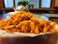 干炸河虾-华盛园卷子王农家菜水库鱼