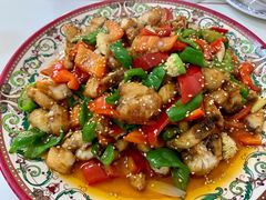 爆炒野生狗鱼块-煲来饱去冷水鱼