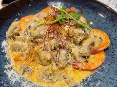 芝士蘑菇鲜虾意大利面-BE BRIGHT KITCHEN(正佳广场店)