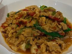 火腿炒农家豆腐皮-辣公子·千岛湖私房菜(滨江店)