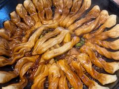 排骨豆角卷子-华盛园卷子王农家菜水库鱼