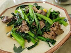 鸡什炒菜心-区海鸡场饭店(石壁店)